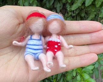 2 Little Sisters Fairy naaldviltset met video-instructievriendelijk voor beginners - Hoogte 3 inch