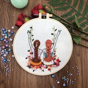 Best Friends Embroidery Kits for Beginners - Crafting Kits for Adults