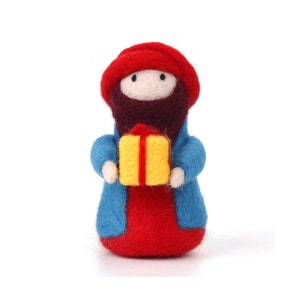 Doll Felting Kit for Adults including Everything to Make - Gifts for Mom - Needle Felting Kits for Beginners - Height 4 inch (10cm)