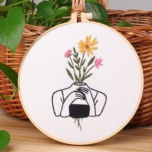 Beautiful Girl Embroidery Kit for Beginner - Include Everything to Make It