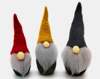 3 Pack Gnomes Needle Felting Kits for Beginners DIY Mother's Day Present