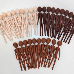 Confezione da 10 corpi prefabbricati in feltro ad ago da 6&quot; per fate, mummie, gnomi, alieni Kit per infeltrimento ad ago facili da realizzare Regalo per la festa della mamma