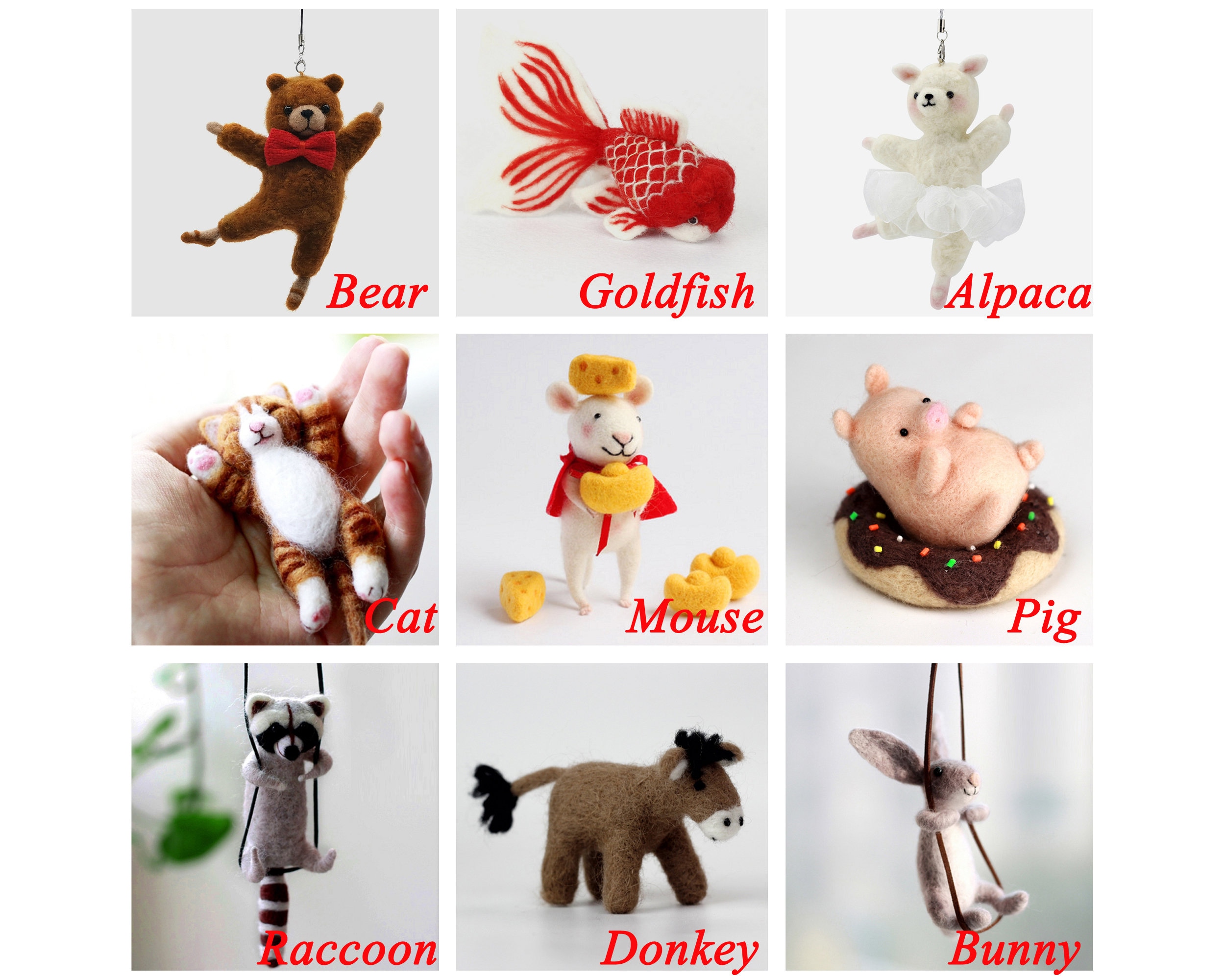 Kit de Démarrage de Feutrage à l'Aiguille, Sac de Matériel Cadeau Artisanal DIY, Facile à Assembler et à Utiliser, Apparence Mignonne, Adapté pour Cochon Shiba Inu