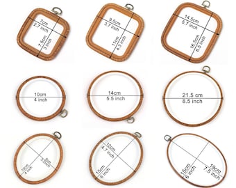 Retro Embroidery Hoop Rubber Design for Embroidery Kit - Hoop Art Accessories Craft Hoop