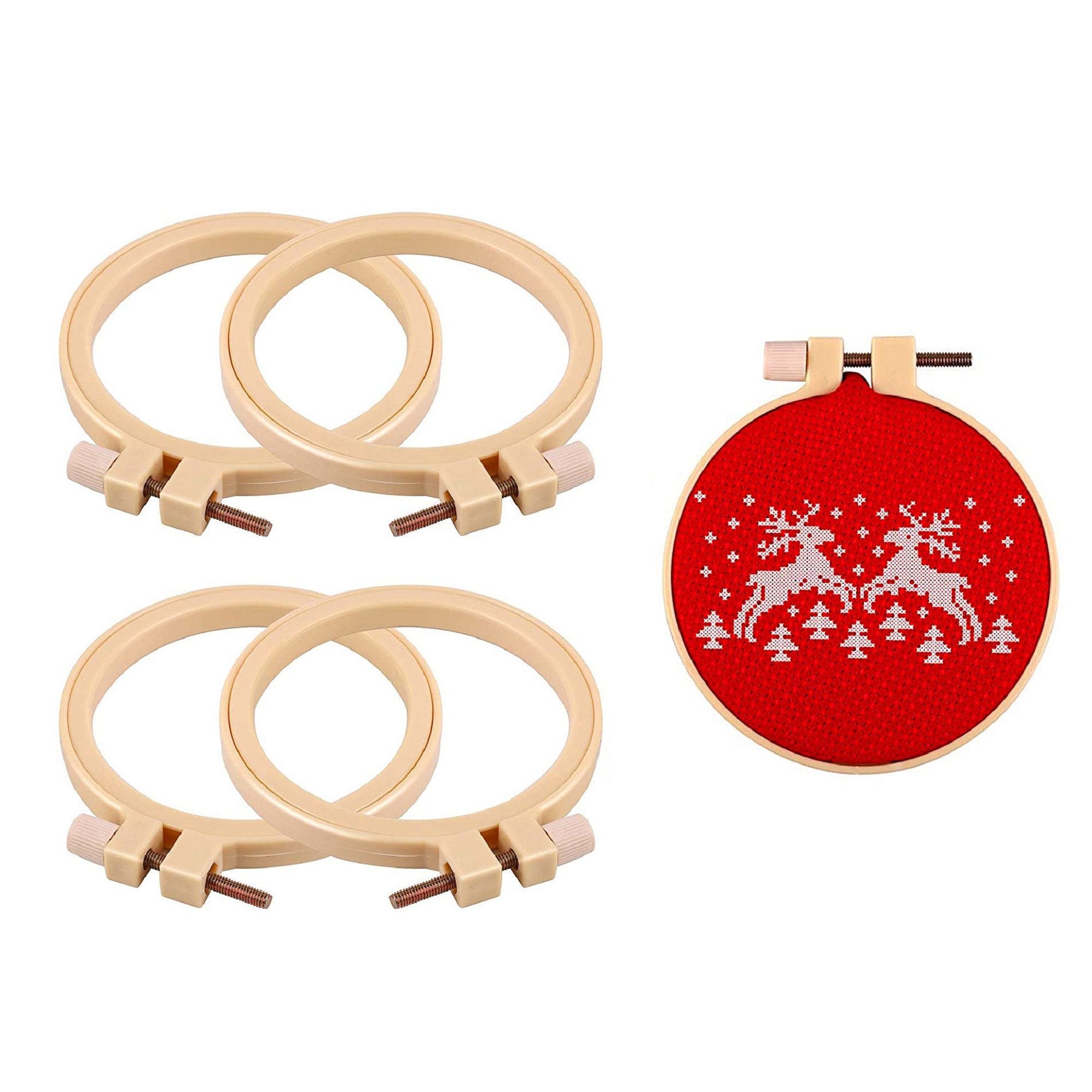 Mini Embroidery Hoops Adjustable Plastic Cross Stitch Hoop Etsy