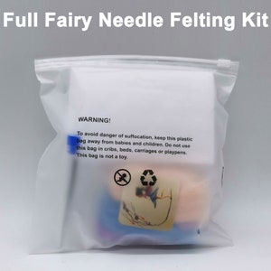 2 Little Sisters Fairy Needle Felting Kit with Video Instruction Friendly for Beginner Height 3 inch image 7
