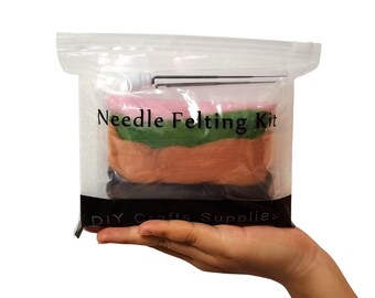 Kit De Fieltro De Aguja Para Principiantes - Hada De 15 Cm, Incluye Lana, Agujas, Base Y Accesorios, Con Instrucciones En Vídeo