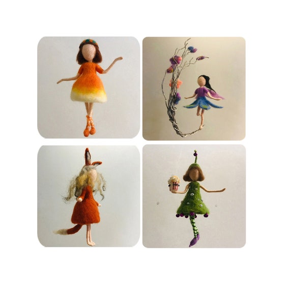 Needlework Arts, Crafts & Sewing Needle Felted Fairy Dolls Kit a Lovely Fairy Girls Complete