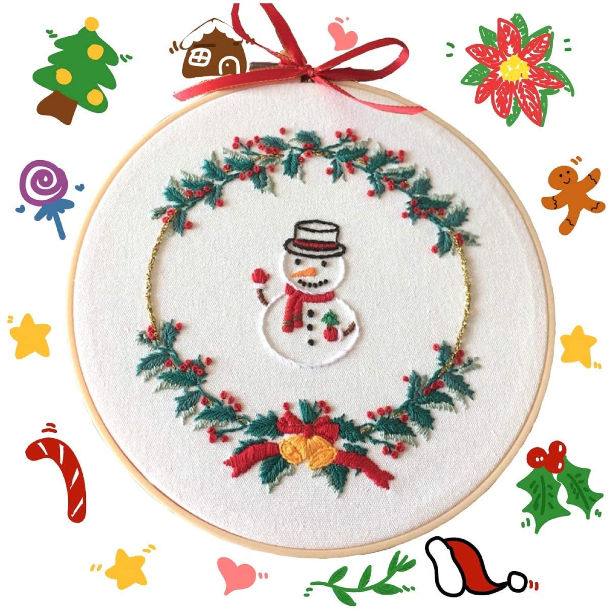 Christmas embroidery kits for beginners 1 plastic embroidery  etsy Christmas embroidery kits for beginners 1 plastic embroidery  etsy