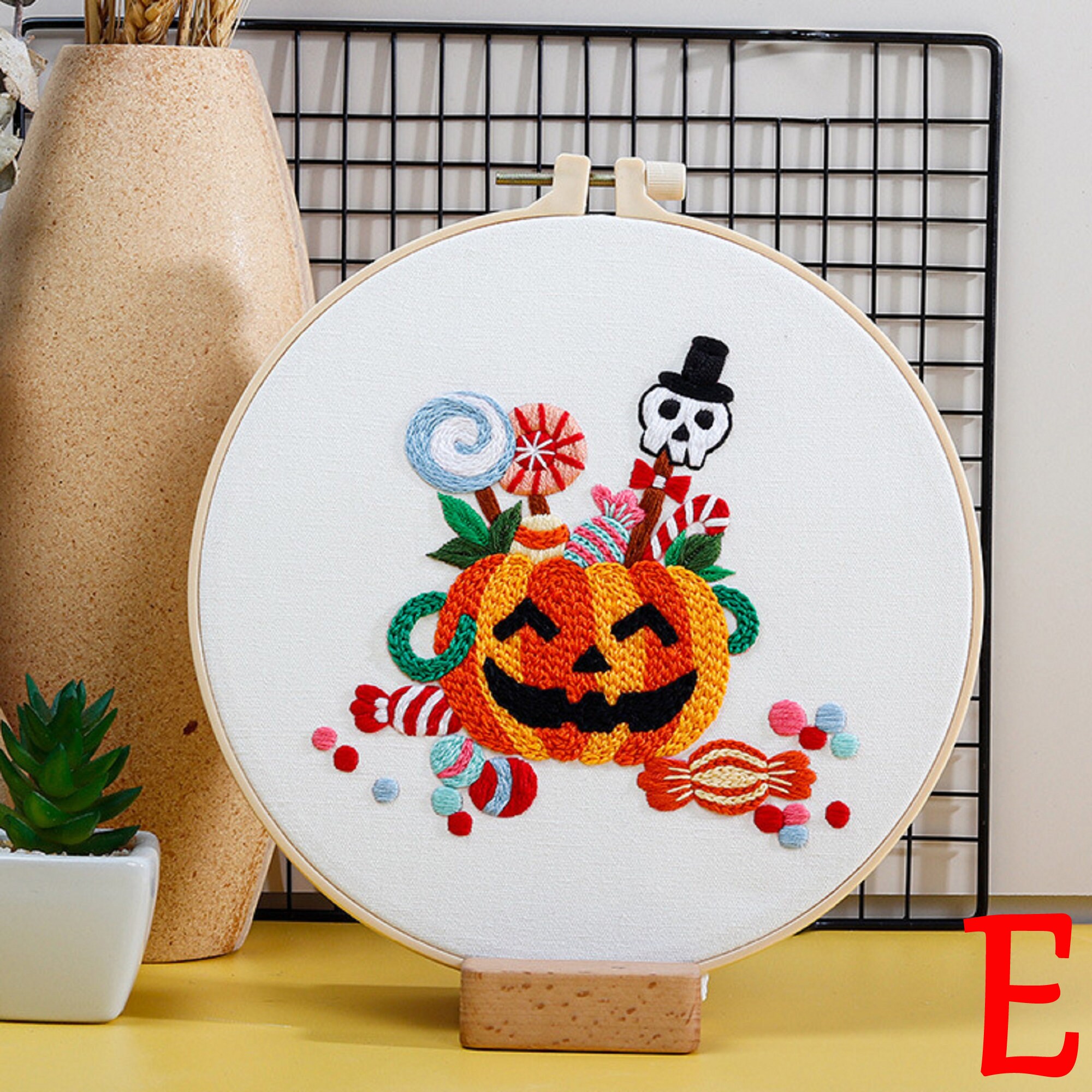 Halloween Embroidery Kit Halloween Decor Home Decor Gift Etsy
