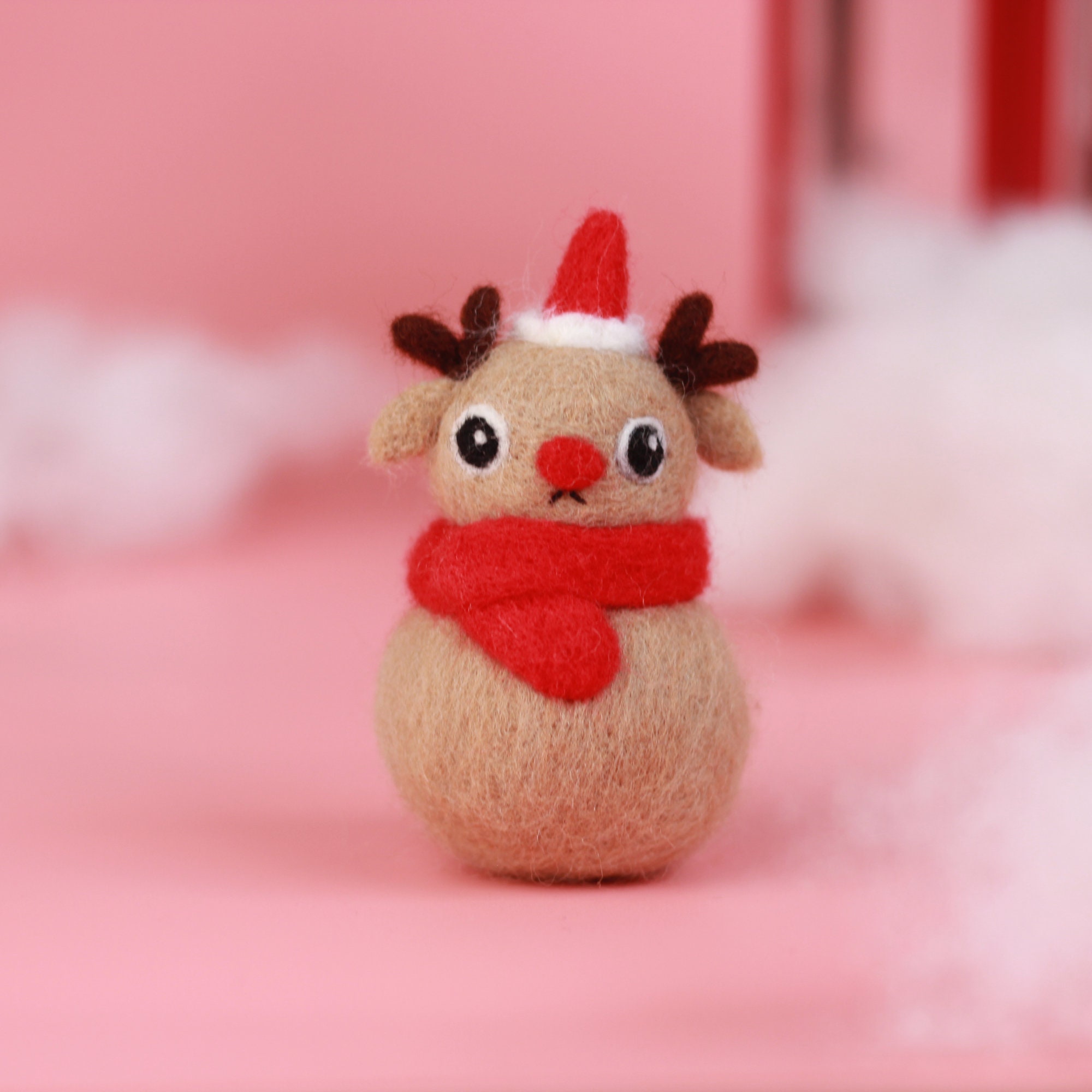 Christmas Needle Felting Kit for Beginners Santa Claus Etsy