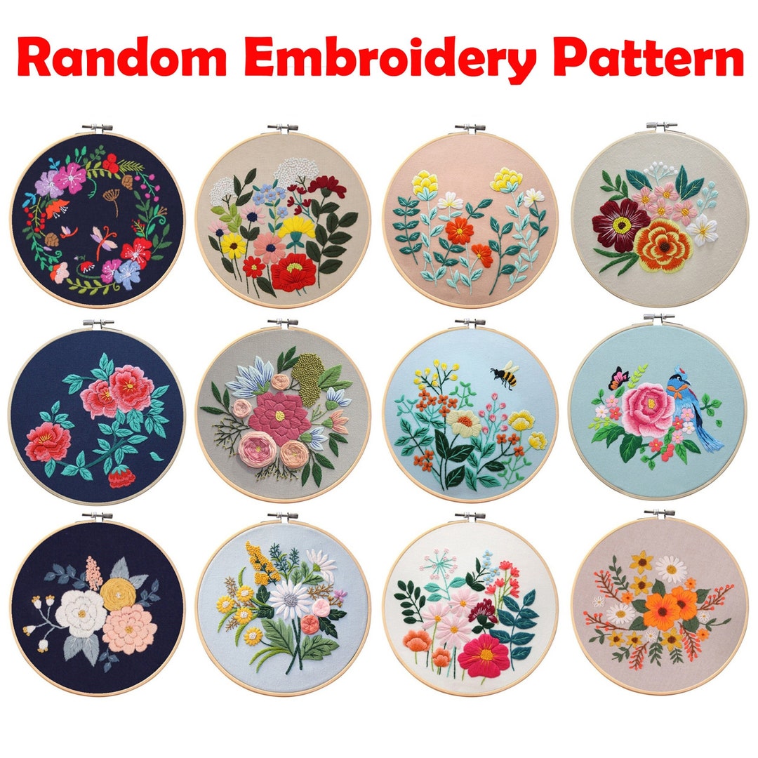 Flower Embroidery Patterns Easy for Beginners With English Instruction ...