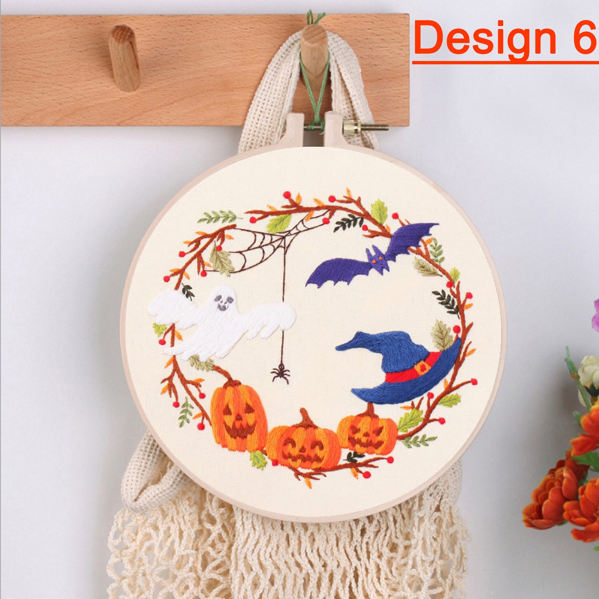 Halloween Embroidery Kit for Beginner Craft Kit Enough Etsy UK