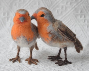 Robin Needle Felting Kit: DIY Bird Craft, Beginner Friendly