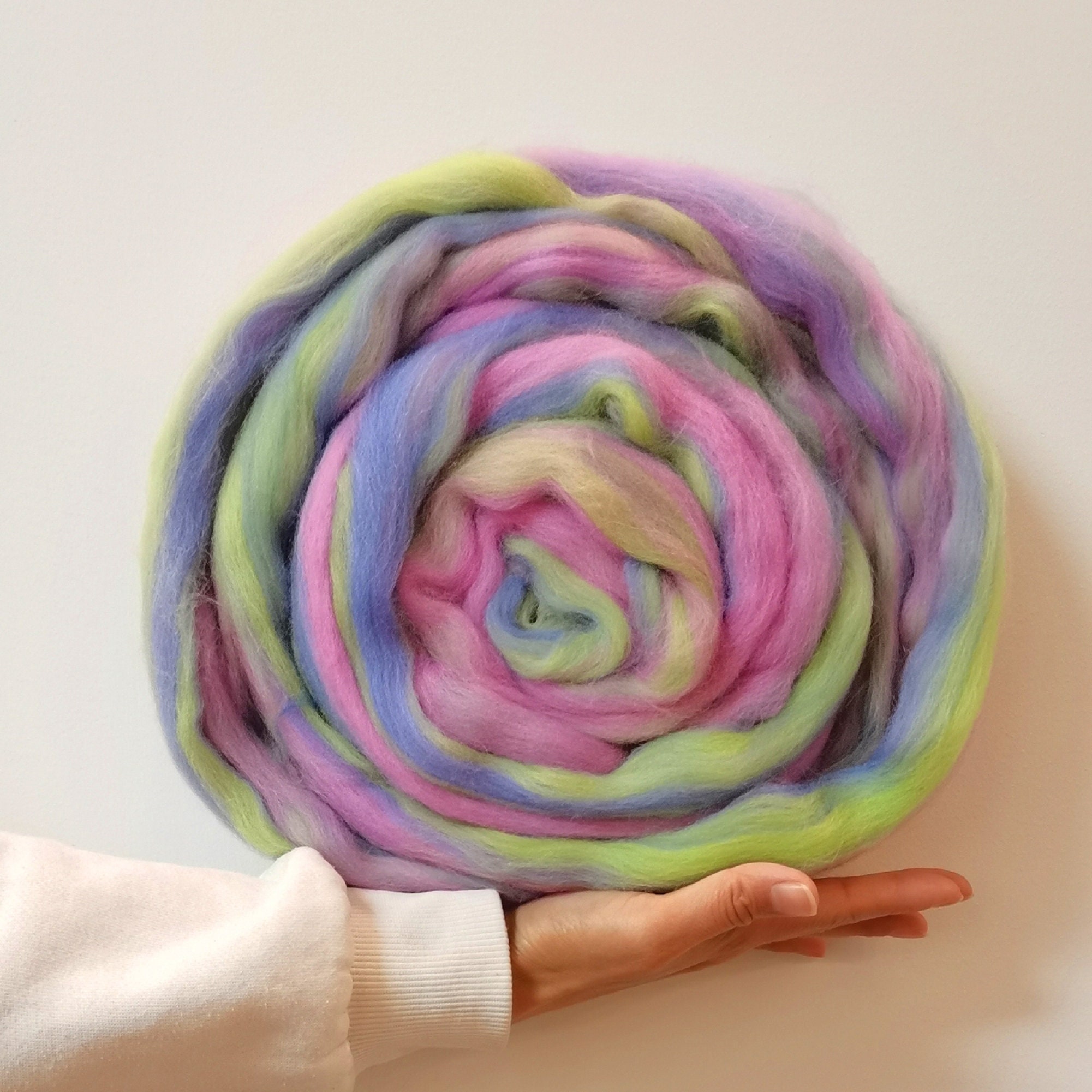 50G Blended Wool Roving Yarn for Needle Felting Fiber Roving Etsy