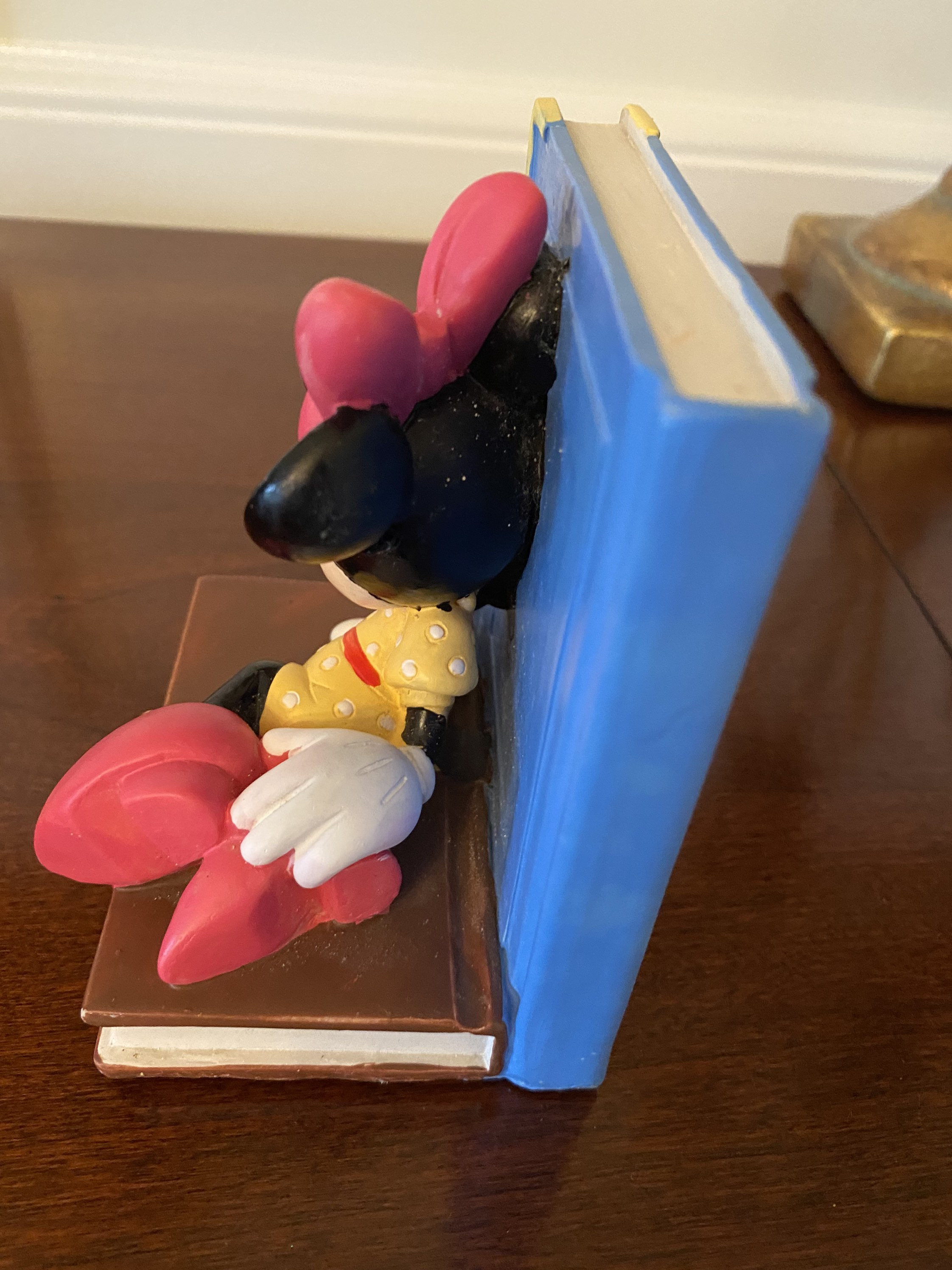 Vintage Disney Mickey and Minnie Ceramic Bookends - Etsy