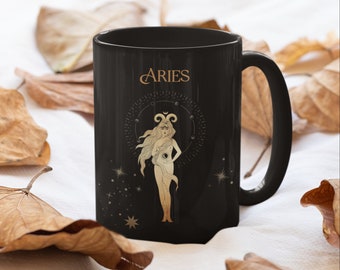 Aries Zodiac Mug / Aries Zodiac Gifts, Aries Constellation Gift, Aries Coffee Mug, Aries Birthday Gift, Aries Coffee Cup