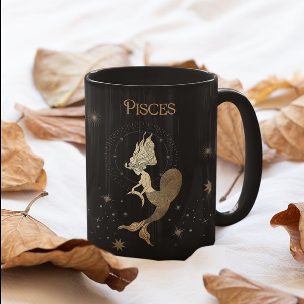 Pisces Zodiac Mug / Pisces Zodiac Gifts, Pisces Constellation Gift, Pisces Coffee Mug, Pisces Birthday Gift, Pisces Coffee Cup