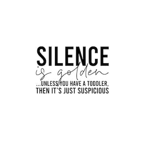Silence is golden svg