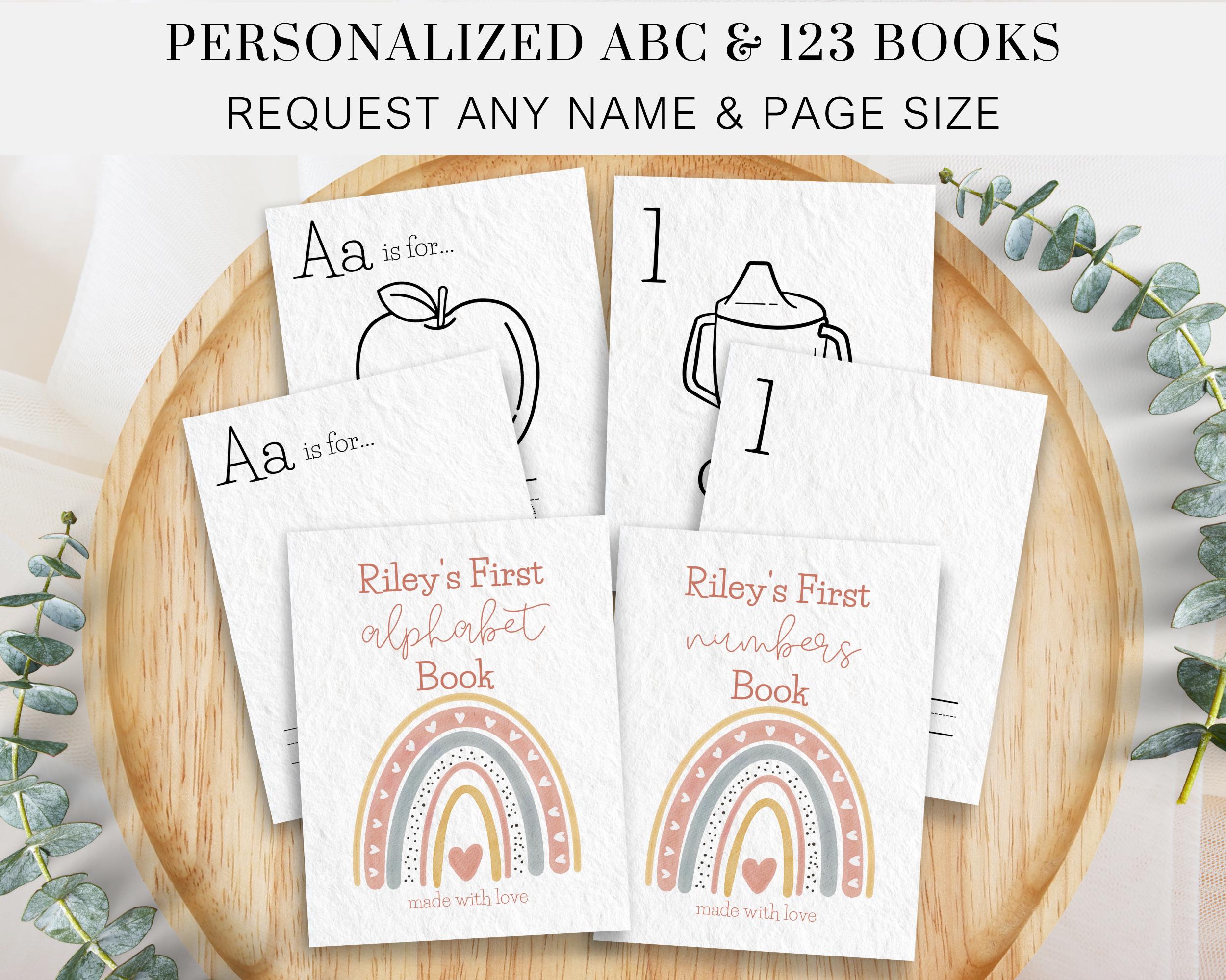 Personalized Baby's First ABC 123 Book, Printable Alphabet Numbers…