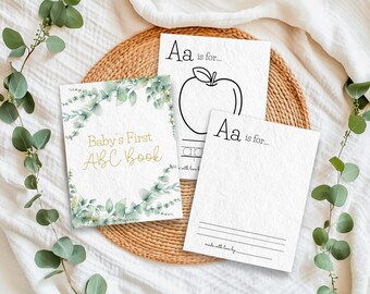Baby Shower ABC Book, Baby's First ABC Book, Unique Guest Book Ideas,