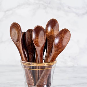 Dark Wooden Bamboo Spoon