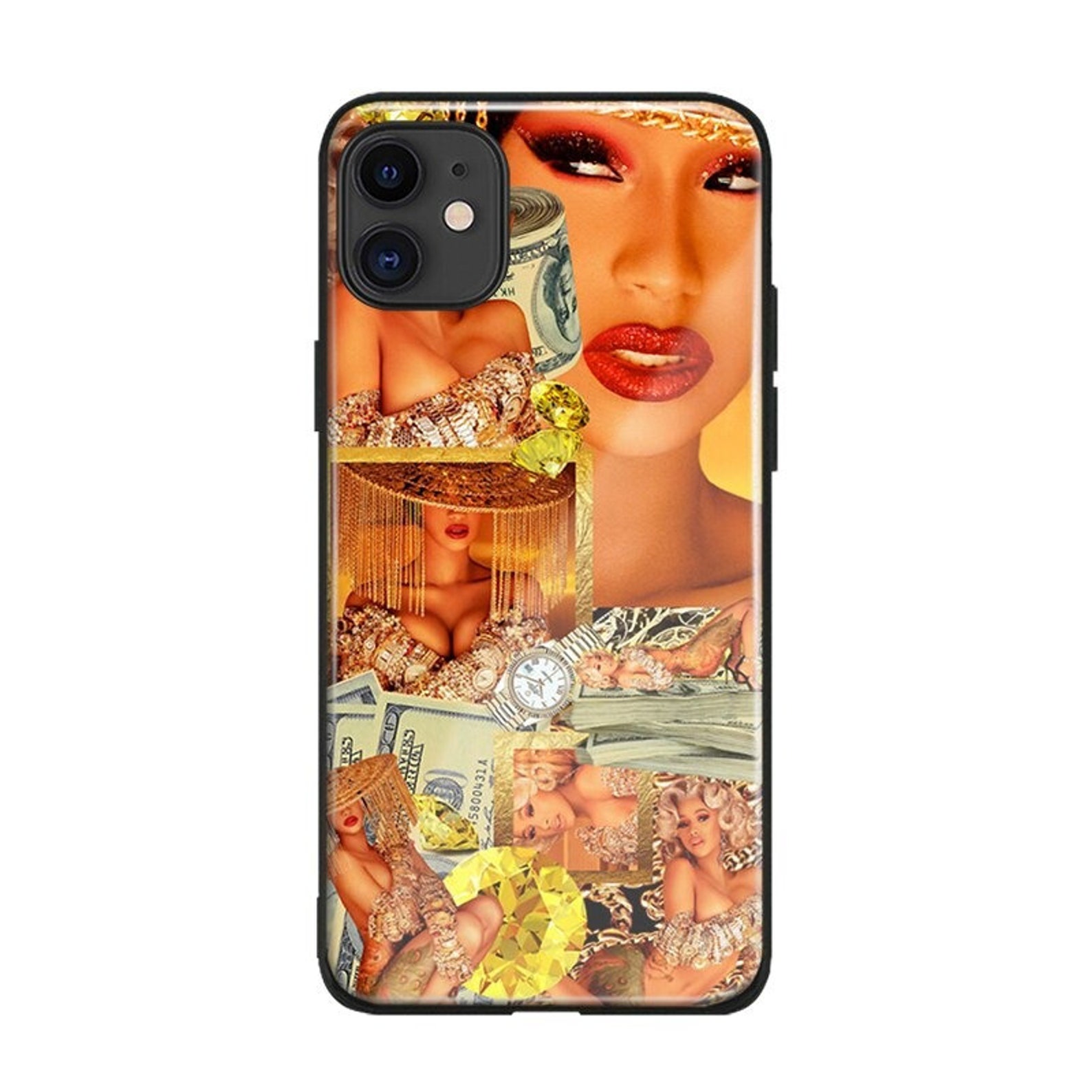 Cardi B Phone Case Cardi B Hiphop Rapper Soft Silicone Glass Etsy