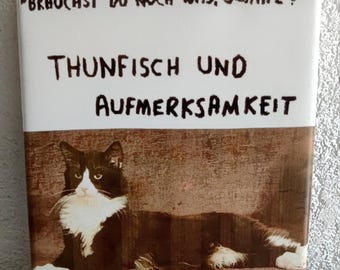 Impression sur toile : « Thon et attention »