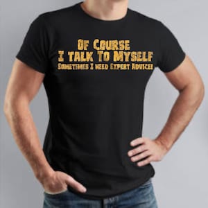 I Talk to Myself T-Shirt, Hilarious Shirt, Funny T Shirt, Sarcastic Shirt, Funny quotes shirt