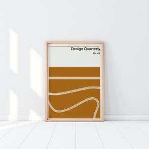 Mid Century Modern Print | Gift for designers | Book Lover Gift | Book Cover Art | Minimalist Interior | Classic Art | Abstract Illustration