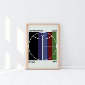 Impressão moderna de meados do século | Presente para designers | Presente para estudantes | Arte Moderna | Interior minimalista | Arte Clássica | Ilustração gráfica
