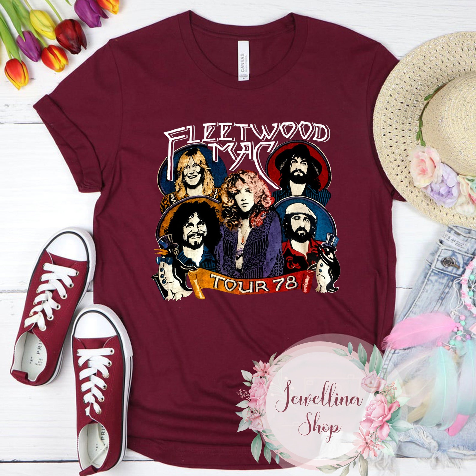 Fleetwood Mac Tour 1978 TShirt Rock Band TShirt Music Etsy Fleetwood Mac Tour 1978 TShirt Rock Band TShirt Music Etsy