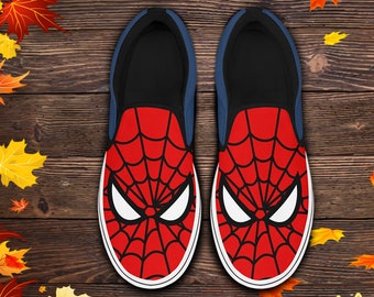 slip on spiderman vans