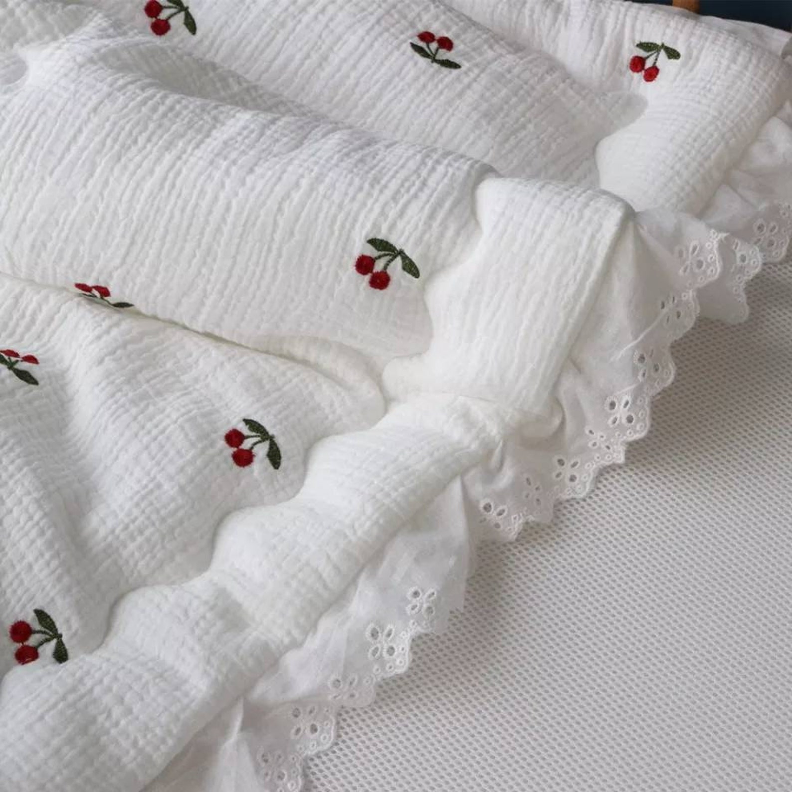 All Season Muslin Cotton Baby Quilt Newborn Blanket Soft Etsy