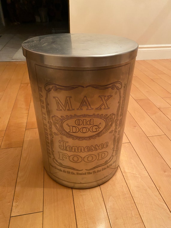 Metal pet 2025 food container