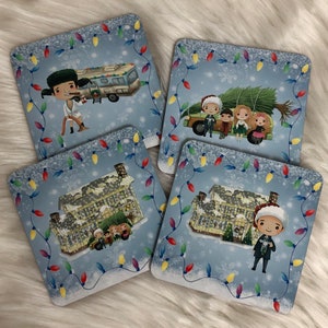 Christmas Metal Coaster Set