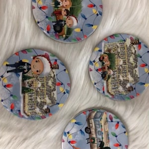 Christmas Ceramic Coaster Set