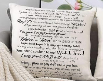 Overboard Quote Pillow