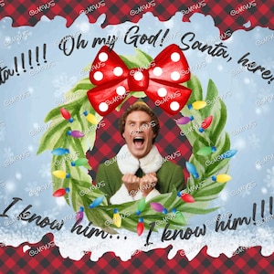 Elf Santa I Know Him PNG