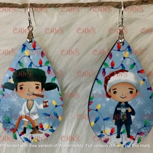 Clark and Eddie 1.5 inch Teardrop Earrings