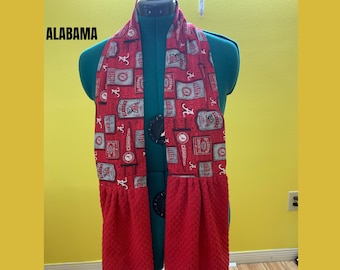 Alabama Kitchen Scarf | Red Kitchen Scarf | Kitchen Boa | Kitchen Towel | Towel Scarf | Dish Towel | Bakers Boa | Housewarming Gift