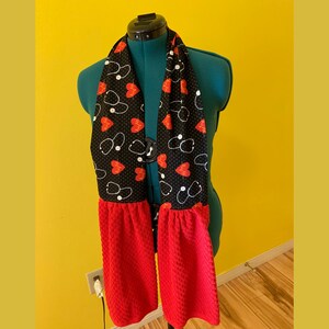 Stethoscope Kitchen Scarf | Kitchen Boa | Kitchen Towel | Towel Scarf | Dish Towel | Bakers Boa | Housewarming Gift