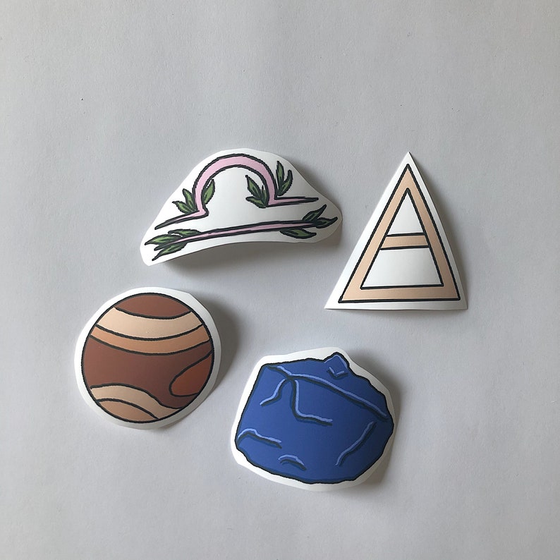Zodiac Vinyl Sticker Pack Libra edition