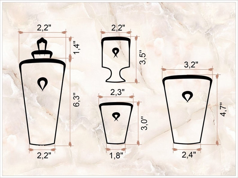 Black Stone Bathroom Set Accessories Art Deco Strass Lotion Etsy