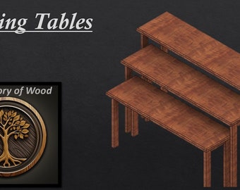 Nesting tables (set of 3) plans