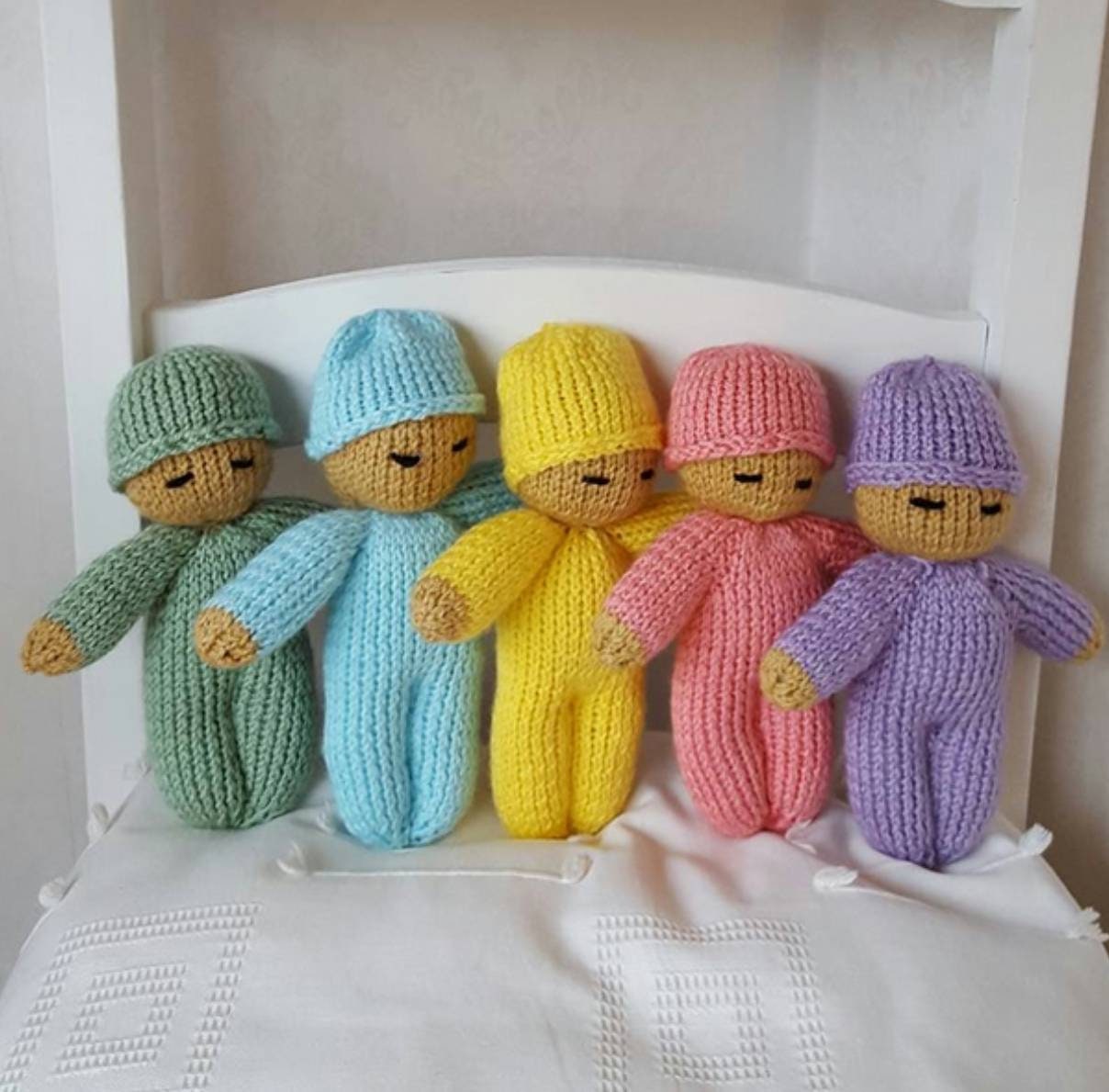 Little hand knitted baby dolls soft toy baby doll Etsy