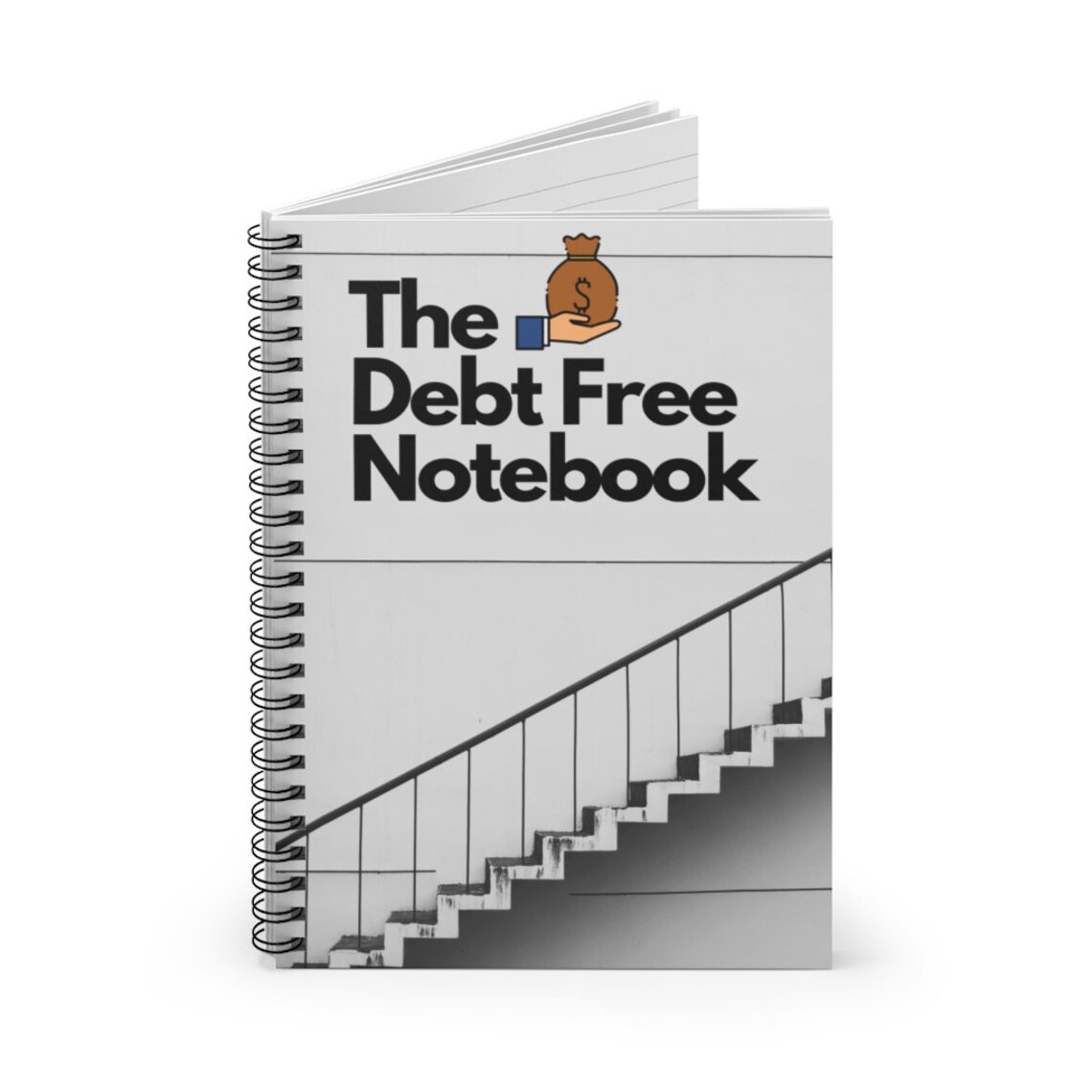Debt free notebook ruled line credit card notebook Etsy