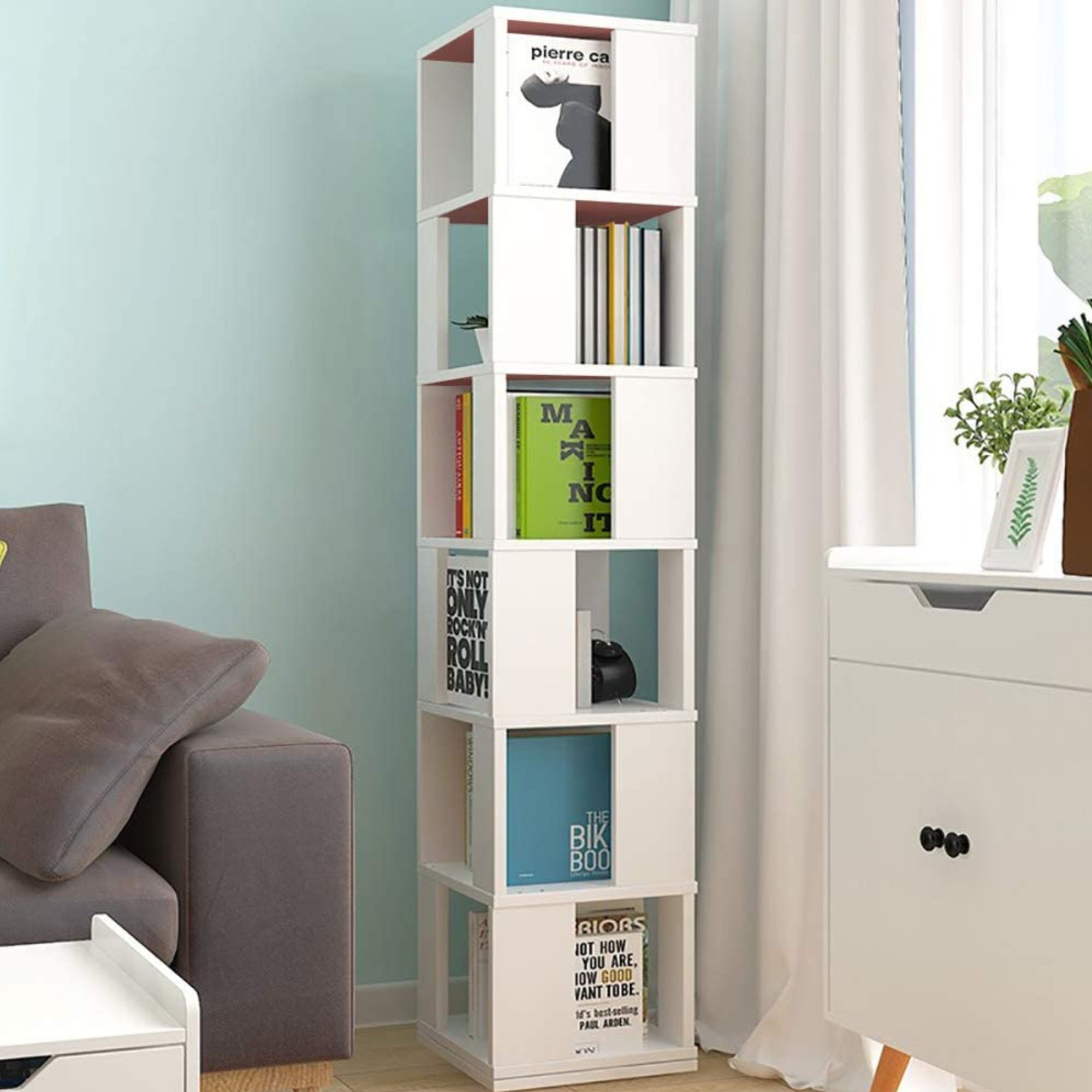 Estantería giratoria de 6 niveles de 360 grados decoración de Etsy