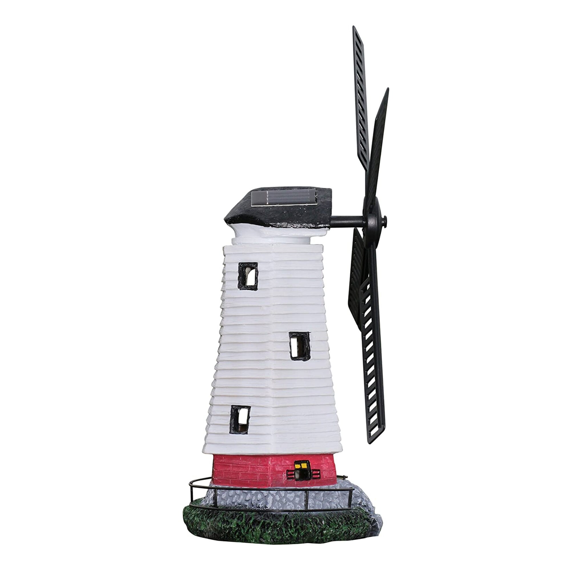 Outdoor Solar Powered Windmill Garden Ornament wind mill Light Etsy