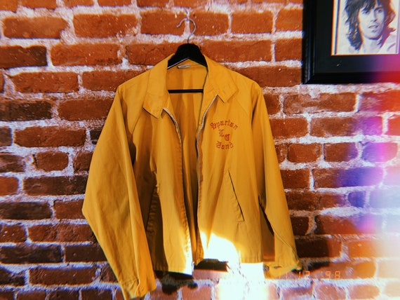 Mustard Vintage Bomber Jacket Spartan LD Bomber s… - image 4